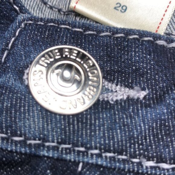 MADE IN USA 🇺🇸 LIKE NEW TRUE RELIGION SKINNY JEANS 29x32 🇺🇸 - Picture 11 of 11